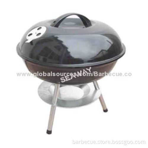 Apple-shaped Portable BBQ Grill, Made of Carbon Steel, 40cm Height, 0.5mm Baking Tray Thickness